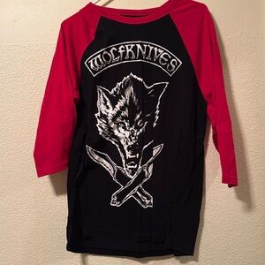 Wolfknives raglan tee